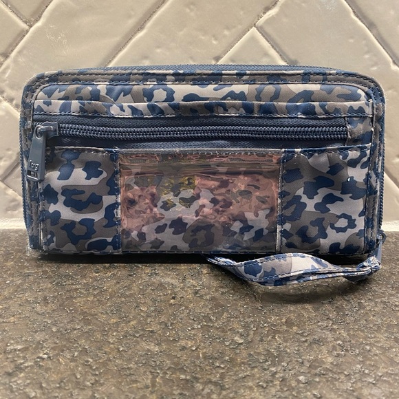 Lug Blue Leopard Print Wallet - Picture 2 of 7